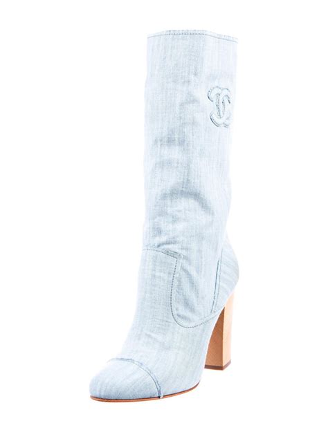 chanel blue jean boots|chanel ankle boots for women.